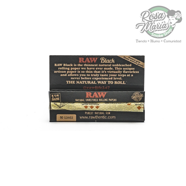 RAW Black papel natural Unrefined 1/4 - Imagen 3