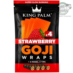 KING PALM GOJI WRAPS - STRAWBERRY - 4PK