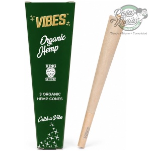 VIBES CONES HEMP KING SIZE 3C Organic Hemp